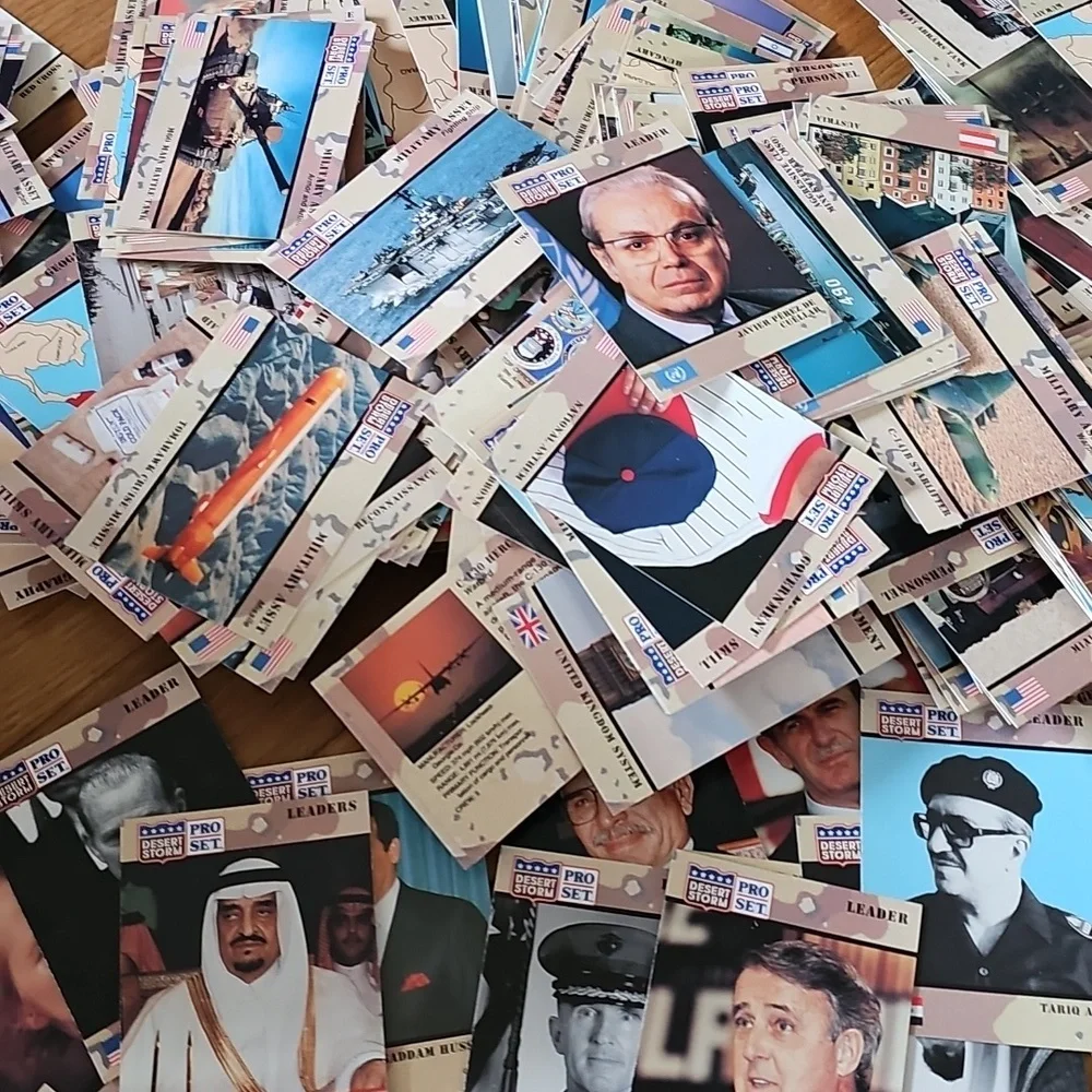 Desert Storm Military Pro Set Lot of 369 Educational Collector Cards